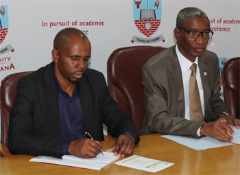 Kgosi Masilo applauds UB for climate change research